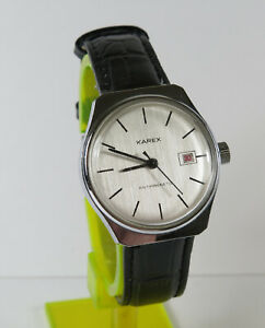 【送料無料】　腕時計　マニュアルold karex watch with date 34 mm manual winding very nice condition 16,086円