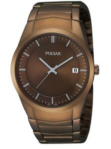 【送料無料】　腕時計　パルサーブロンズイオンコーティングブレスレットウォッチ×pulsar gents bronze ion coated bracelet watch ps9155x1pnp