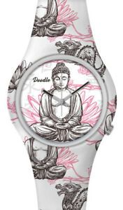 【送料無料】　腕時計　ウォッチシリコンドアdoodle watch watch 39mm silicone buddha white door 001