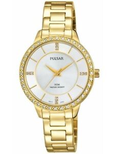【送料無料】　腕時計　パルサースワロフスキーウォッチ×pulsar womens gold plated swarovski watch ph8218x1pnp