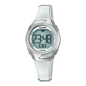 【送料無料】　腕時計　カリュプソーディジタルシリコーンk57381calypso woman or girl digital silicone strap k57381 watch in silver color