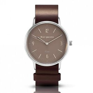 【送料無料】　腕時計　レディースメンズシルバーアナログクォーツbergmann ladies mens wristwatch cor silver analog quartz sand zifferblat