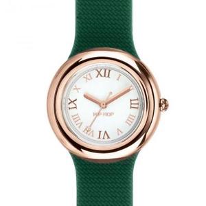 【送料無料】　腕時計　ヒップホップシリコングリーンピンクゴールドhip hop metal watch hwu0717 32mm silicone green pink gold women lady