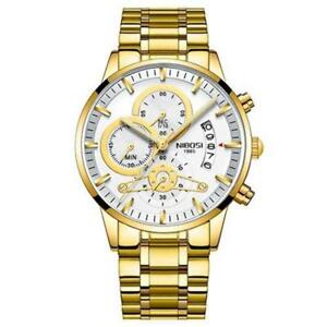 【送料無料】　腕時計　nibosiトップブランドnibosi men wristwatches luxury top brand golden wristwatch men military army ana