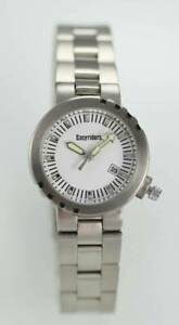 【送料無料】　腕時計　ステンレスシルバーホワイトクォートバッテリーウォッチポイントeasyriders stainless silver white 2pc his hers set quarts battery watches｜hokushin