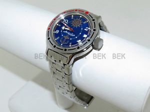 【送料無料】 腕時計 ヴォストークロシアマニュアルダイバーvostok amphibian russian military man watch auto diver 200 m amphibia 420374