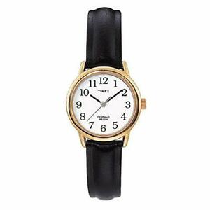 【送料無料】　腕時計　イージーセレクタtimex mujer t20433 easy lector dorado y negro cuero reloj