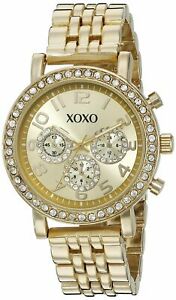 【送料無料】　腕時計　ウォッチカラーモデルxoxo womens quartz metal and alloy watch, colorgoldtoned model xo5906