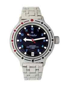 【送料無料】　腕時計　ヴォストークロシアマニュアルダイバーvostok amphibian russian military man watch auto diver 200 m amphibia 420268
