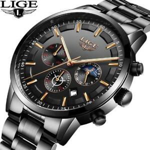 【送料無料】　腕時計　メンズスポーツトップブランドクォーツビジネスファッションlige wristwatch mens sports waterproof top luxury brand quartz business fashion