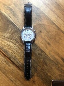 【送料無料】　腕時計　ウォッチクロノmens massimo dutti watch chrono good quality vgc 1681062700 leather