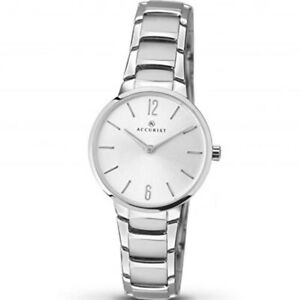 【送料無料】 腕時計 accuristwomens8102rrp7499accurist womens classic silver bracelet watch 8102 rrp 7499
