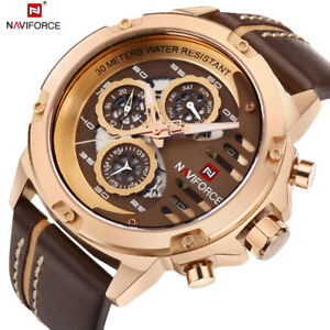 【送料無料】　腕時計　24クオーツスポーツhqluxury waterproof 24 hour date quartz military leather sport wristwatches hq
