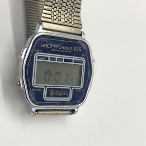 【送料無料】　腕時計　ビンテージデジタルvintage electrnica 52 gris digital fecha da urss original cuarzo 25 aos reloj