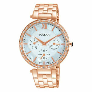 【送料無料】　腕時計　パルサーレディースローズゴールドメッキカレンダー×pulsar ladies rose gold plated calendar watch pp6214x1pnp