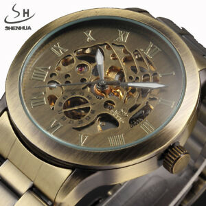 【送料無料】　腕時計　asde51 wasserdicht 3bar edelstahl runde montreブロンズautomatischeas de51 wasserdicht 3bar edelstahl runde montre bronze man a