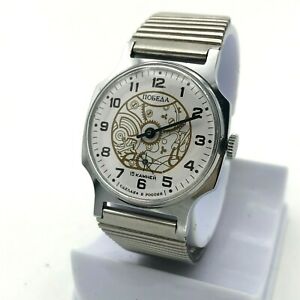 【送料無料】 腕時計 ビンテージpobeda raro quadrante vintage meccanico da collezione orologio serviced uomo