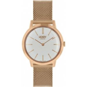 【送料無料】　腕時計　ヘンリーロンドンローズウォッチhl34m0230 hlnphenry london ladies rose gold plated watch hl34m0230 hlnp