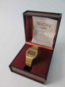 【送料無料】　腕時計　オリジナルヴィンテージelgin lcd vintage elgin lcd wrist watch with original box