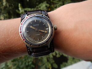 【貨物輸送無料】 ウオッチ ＵＳＳＲロシア帝国ヴォストークussr russian vostok wostok komandirskie amphibia watch, military, antimagnetic