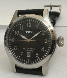 【送料無料】　腕時計　メンズウォッチバーシーリングアラビアaviator mens osco watch 10 bar water sealing arabic numbers rare