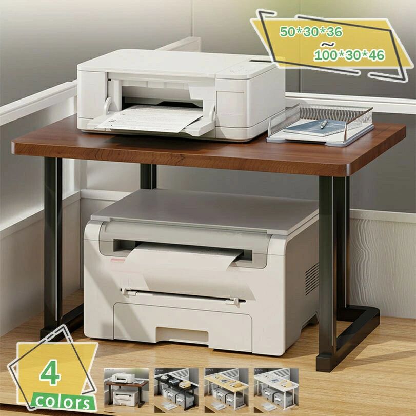 レンジ台 【幅100cm コーヒーメーカー 机上ラック モニターラック 奥行30cm】 オフィス デスク用 キッチン プリンタ 組立品 炊飯器 スチール製 収納