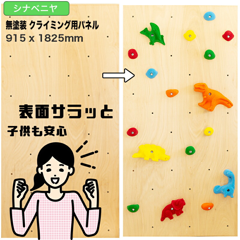 【シナベニヤ】無ペンキ塗り クライミングウォール用ダイアログボックス（915 x 1825 粍 、15粍厚、爪付き添い人中毒者据え付ける済み、ペンキ塗りなしの肌理、Bolt手合いのクライミングホールドM10標準尺度を当て嵌める能力のある、