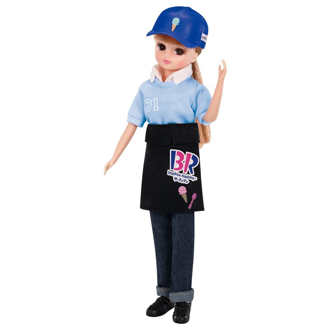 タカラトミー(TAKARA TOMY) リカちゃん ドレス ようこそ! サーティワン アイスクリームショップ てんいんさんドレス 着せ替え おままごと おもちゃ 3歳以上画像