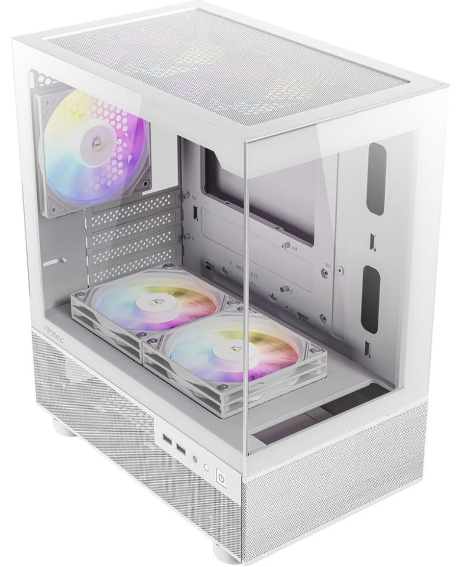 Micro-ATX相応う ixed mode RGB気違い5個を判定基準積み上げるしたピラー受け答え、CX200M RGB Elite White