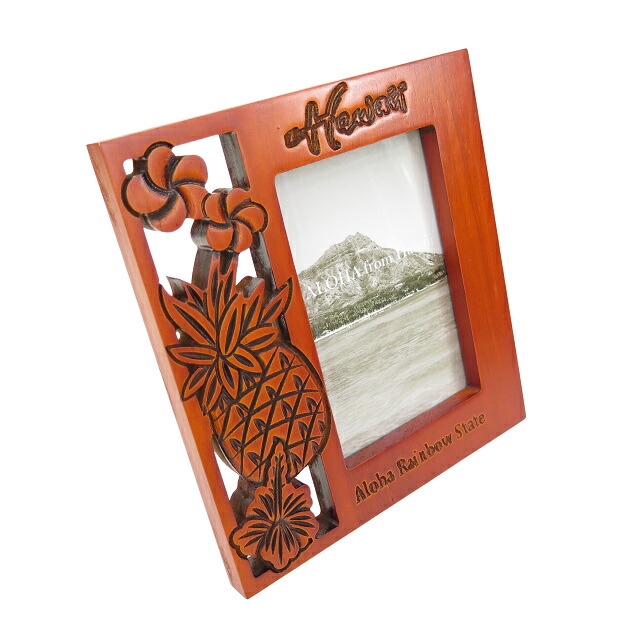 楽天市場】フォトフレーム 置き型 おしゃれ ハワイアン 木製