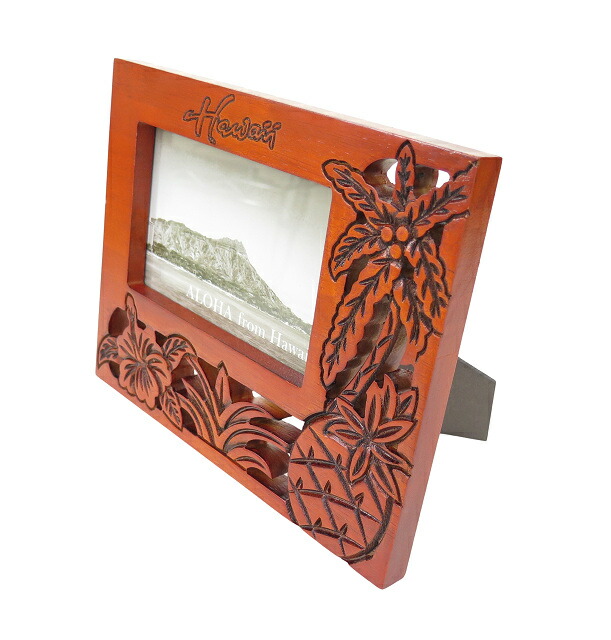 楽天市場】○o。ハワイアン 木製 フォトフレーム 写真立て【L】 ホヌ