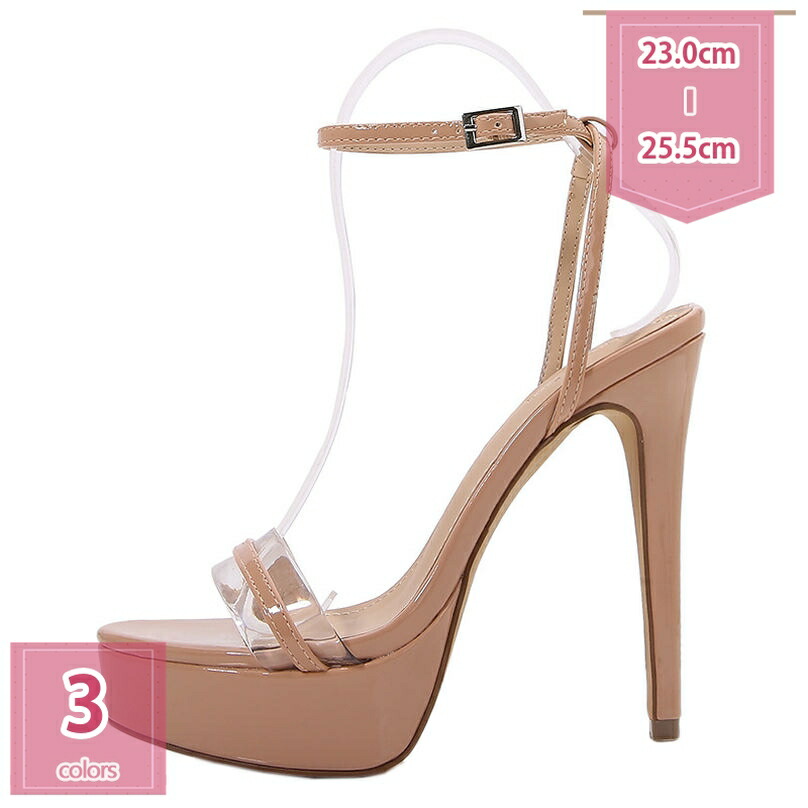 13cmヒール 厚底 サンダル レディース オープントゥ 軽量 美脚 ヒールパンプス キャンバスサンダル シンプル お呼ばれ ストラップパンプス ドレス 軽い オフィス 痛くない プラットフォーム 大人 仕事 パンプス ピンヒール holosbird-goods1