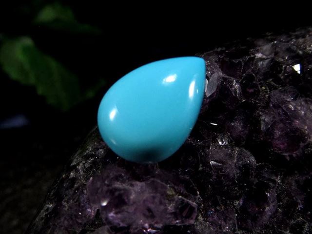 天然 トルコ石 ターコイズブルー ネックレス 2連 K18 アリゾナ産 天然