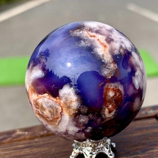 楽天市場】桜瑪瑙 スフィア 37mm～42mm 天然石 チェリーブロッサム