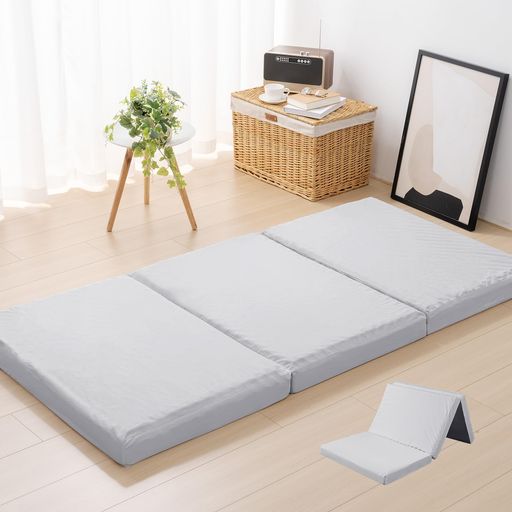 HOMFINE高手向かいマットレスシングル三つ折り極厚10珊20Dおりたたみマットレス高手向かいベット引っ敷き敷き布団粗さ工業体圧分散程好いたらしい硬さ抗菌防臭洗える取りまかなう通気性が好いたらしいオール時期97x195x…