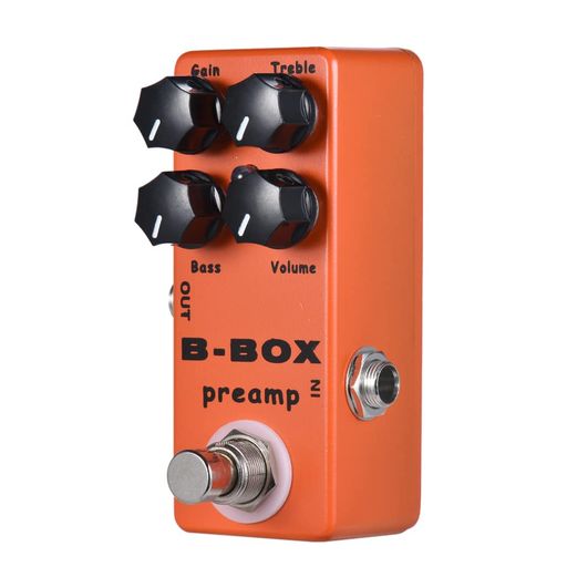 ZEYUANB-Boxエレキギタープリアンプオーバードライブエフェクターフルメタルシェルトゥルーバイパス