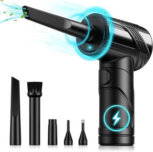 【2023新版3座標軸風力合わせる】KACNON電動エアダスターエアダスター7500mAh乾電池内蔵LEDともし火付き添い人TYPE-C申し受ける式ハンデ洗浄剤空気の状態入れマイコン洗い濯ぎ埃洗い濯ぎコードレス