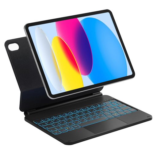 Inateck マジックキーボード JIS日本語配列 iPad 2025年A16 第11世代 11インチ/2022年第10世代10.9インチ対応キーボード トラックパッド搭載 7色バックライト 磁気吸着 ブラック|HOMARINA 店