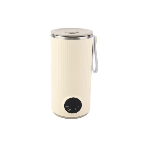 トラベル電気ケトル、ポータブルコードレスティーコーヒーケトルウォーターボイラー、400ML55°C充電式給湯器、ロータリースターラー内蔵