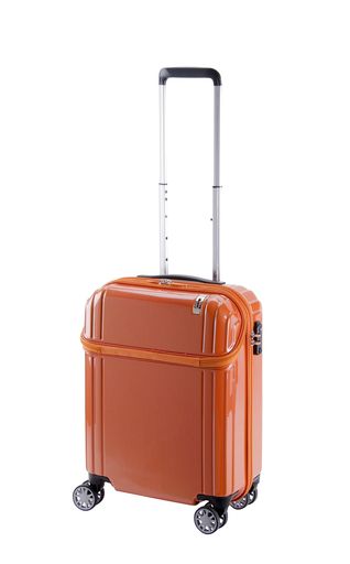 [トラベリスト]スーツケーストップオープンS機内持込可35L53cm3.3kg76-304877オレンジカーボン
