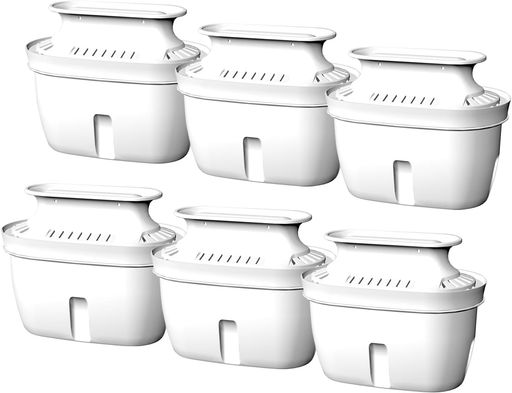 Vortoptポット型浄水器交換用フィルターカートリッジ(L1/2/3、交換用カートリッジ6個入り)