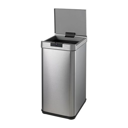 エルパ(ELPA)センサー付きダストボックス手や物をかざすとフタが自動開閉90°回転式センサーでセンサーで上&正面に調節できるSDB-042Sステンレス色