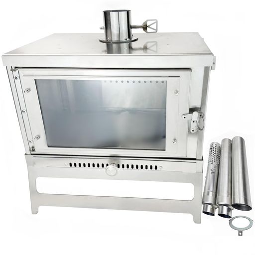 楽天市場】solotour 【二次燃焼】ガラス 薪ストーブ 組み立て