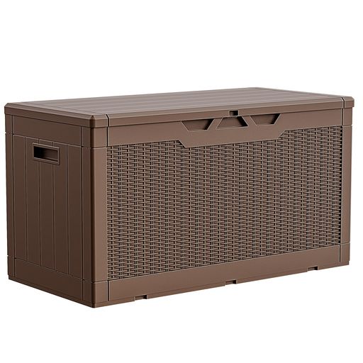 Petnniko 物置 屋外 収納 ケース ボックス ベランダ収納 ベンチ 収納 防水 耐候 380L大容量 幅123*奥行57*高さ62cm 大型収納ボックス 屋外用 コンテナ ベンチストッカー 屋外収納 ガーデン収納 ベ…|HOMARINA 店