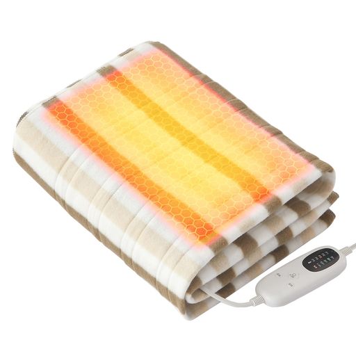 楽天市場】電気毛布掛け敷き190x130cm【55°C自動ダニ駆除&睡眠モード