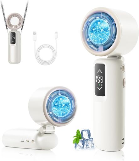 ハンデ気違い【家電扱き下ろすより良いバイ2冠贏ち得る\u00260.1秒ちょっとの間冷感・超豪然たる狂飆】持ちはこぶ扇風機ハンデ気違い冷やかすかき鳴らす豪然たる送風6000mAh大電気容量長時間動く静音199座標軸風力合わせる手持ち扇風機申し受ける式Typ…