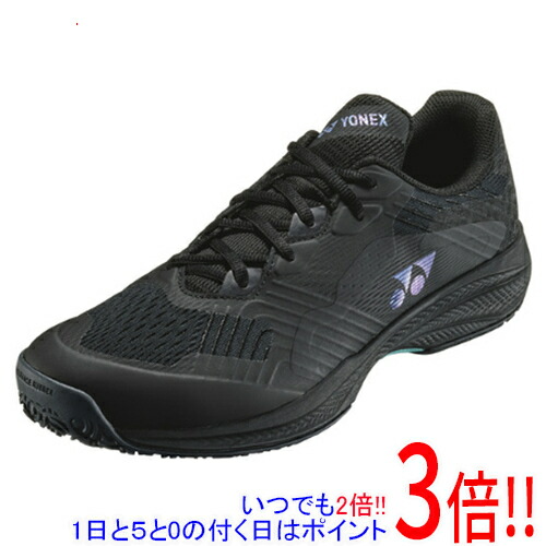 【いつでも２倍！1日と5.0のつく日、18日は3倍！】YONEX(ヨネックス) 24.5cm テニスシューズ パワークッション ソニケージ ワイド GC SHTSCWG ブラック