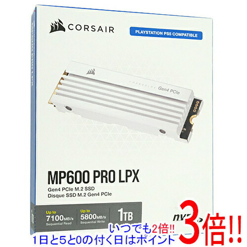 Corsair SSD MP600 PRO LPX CSSD-F1000GBMP600PLPW 白いこと