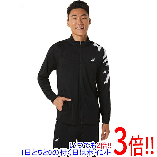 【いつでも２倍！1日と5.0のつく日、18日は3倍！】asics アシックス XLサイズ HEXグラフィックドライニットジャケット 2031D829 パフォーマンスブラック