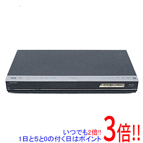 【いつでも２倍！1日と5.0のつく日、18日は3倍！】【中古】SHARP AQUOS ブルーレイディスクレコーダー BD-T2600 リモコンなし